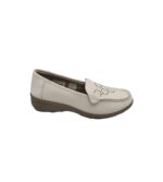 Mocasini dama Softlites, 39, imitatie de piele, alb
