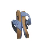 Saboti dama Graceland, 37, material textil, albastru - imagine 4