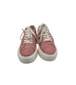 Espadrile dama U&Me, 36, material textil, alb rosu - imagine 3