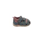 Sandale copii Superfit, 24, piele intoarsa, gri