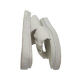Saboti dama Fashion, 39, imitatie de piele, alb - imagine 4