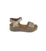 Sandale dama 39, imitatie de piele, auriu