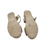 Sandale dama 39, imitatie de piele, auriu - imagine 5