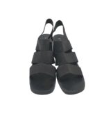 Sandale dama Moda, 40, material textil, negru - imagine 3