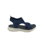 Sandale dama 41, material textil, bleumarin