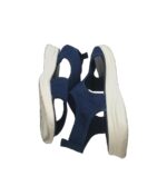Sandale dama 41, material textil, bleumarin - imagine 4