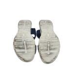 Sandale dama 41, material textil, bleumarin - imagine 5