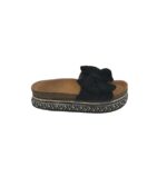 Saboti dama 37, material textil, negru