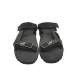Sandale barbati  44, material textil, negru - imagine 3