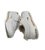 Adidasi barbati  44, imitatie de piele, material textil, alb - imagine 4
