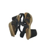 Sandale dama Rieker 40, material textil, negru - imagine 4