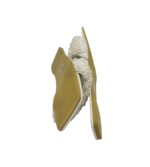 Saboti dama 40, imitatie de piele, alb - imagine 4