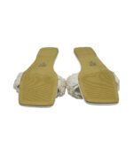 Saboti dama 40, imitatie de piele, alb - imagine 5