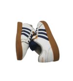 Adidasi copii Adidas, 35, imitatie de piele, alb - imagine 4