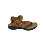 Sandale barbati 42, piele, maro