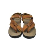 Sandale barbati 42, piele, maro - imagine 3