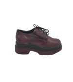 Pantofi dama 38, imitatie de piele, visiniu