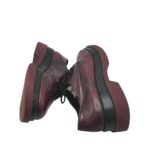 Pantofi dama 38, imitatie de piele, visiniu - imagine 4