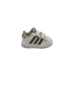 Adidasi copii Adidas, 24, imitatie de piele, alb