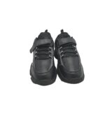 Adidasi dama Adidas, 37, imitatie de piele, material textil, negru - imagine 3
