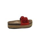 Saboti dama 37, material textil, rosu