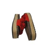 Saboti dama 37, material textil, rosu - imagine 4