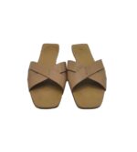 Saboti dama H&M, 39, imitatie de piele, bej - imagine 3