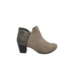 Botine dama Bonita, 38, imitatie de piele, piele, gri bej