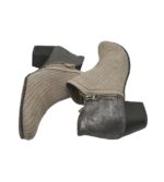 Botine dama Bonita, 38, imitatie de piele, piele, gri bej - imagine 4