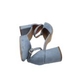 Pantofi dama Perla, 40, material textil, albastru - imagine 4