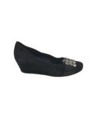 Pantofi dama Hogl, 40, piele intoarsa, negru