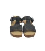 Saboti dama 38, imitatie de piele, negru - imagine 3