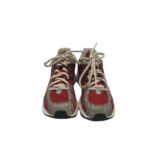 Adidasi copii Adidas, 32, imitatie de piele, material textil, rosu gri - imagine 3