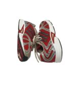 Adidasi copii Adidas, 32, imitatie de piele, material textil, rosu gri - imagine 4