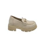 Mocasini dama 39, imitatie de piele, alb