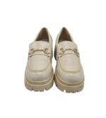 Mocasini dama 39, imitatie de piele, alb - imagine 3