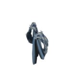 Saboți dama 39, material textil, albastru - imagine 4