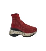 Adidasi dama 36, material textil, rosu