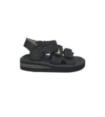 Sandale dama 38, material textil, negru