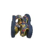 Sandale copii  32, imitatie de piele, material textil,albastru  multicolor - imagine 4