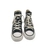 Tenisi dama Converse, 38, material textil, negru - imagine 3