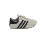 Adidasi barbati Adidas, 41, imitatie de piele, piele intoarsa, alb negru