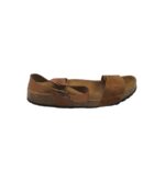 Sandale dama 41, piele intoarsa, maro