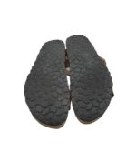 Sandale dama 41, piele intoarsa, maro - imagine 5