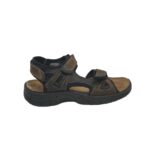 Sandale barbati Dr Jurgens, 44, material textil, piele, maro negru
