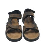 Sandale barbati Dr Jurgens, 44, material textil, piele, maro negru - imagine 3