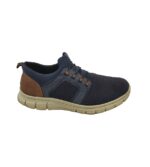 Adidasi barbati Rieker, 46, imitatie de piele, material textil, bleumarin