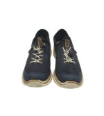 Adidasi dama Rieker, 40, imitatie de piele, material textil, negru - imagine 3