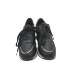 Adidasi dama 39, imitatie de piele, negru - imagine 3