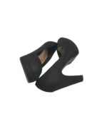 Pantofi dama New Look, 37, material textil, negru - imagine 4